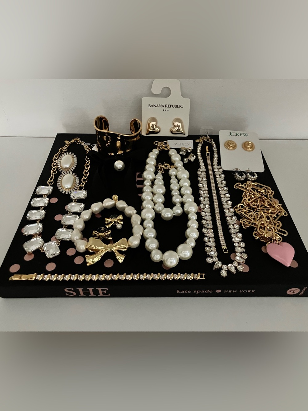 NWT Banana Republic
J.Crew Retail 15pc Mixed Lot Jewelry Necklaces Earrings